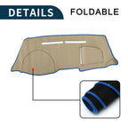 Dashboard Cover Mat for Nissan Note E12/HE12/NE12 (2012–2020) Black Blue