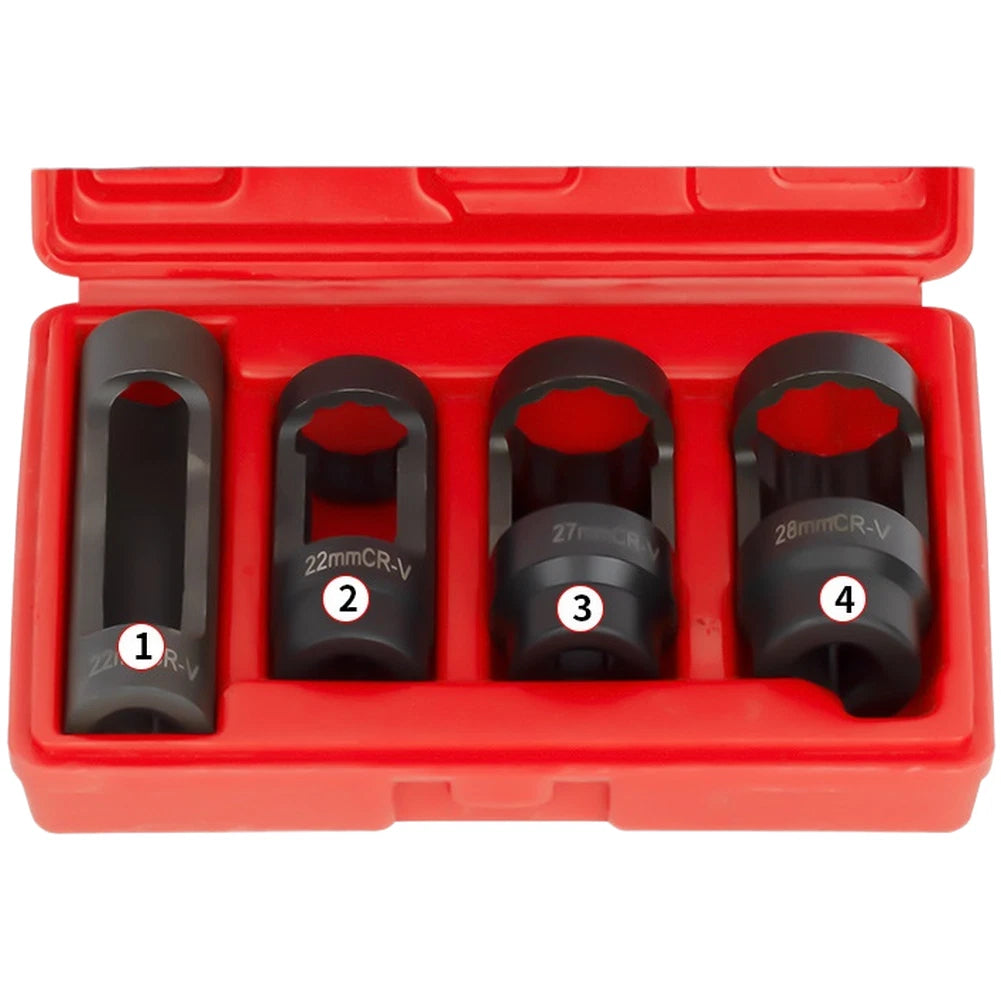 Set of 4 Oxygen Sensor Socket Wrenches 22mm 27mm 28mm for CR-V