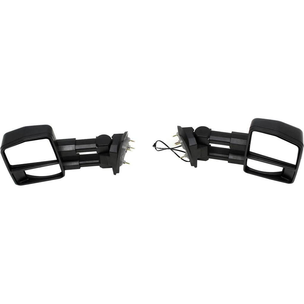 Tow Mirror Set for Ford F-450 Super Duty (2011–2016) Black