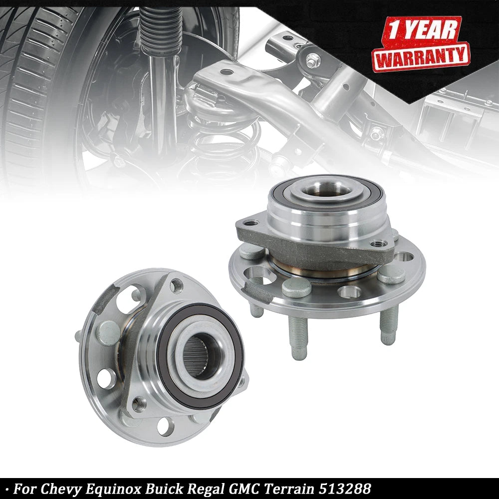2X Front Wheel Bearings Hubs for Chevy Equinox Buick Regal GMC Terrain (2010–2017)