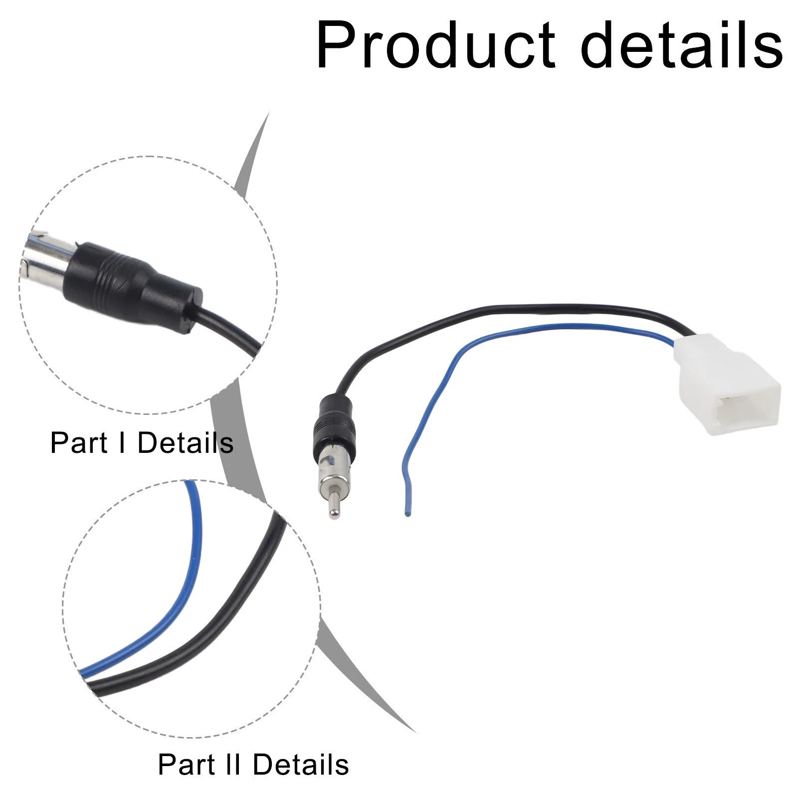 Radio Wire Adapter for Car Accessories (DC 12V)