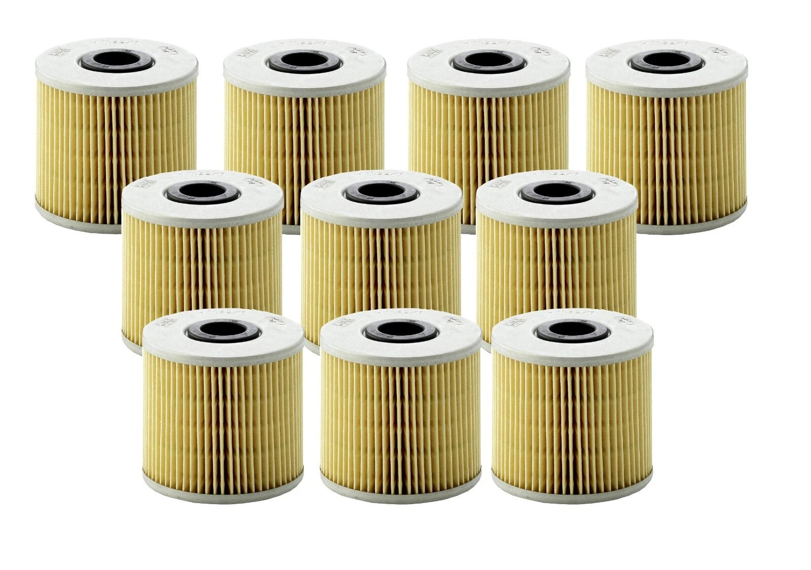 Set of 10 Engine Oil Filters H 1032/1 for Audi A8 Quattro (1997–1999)