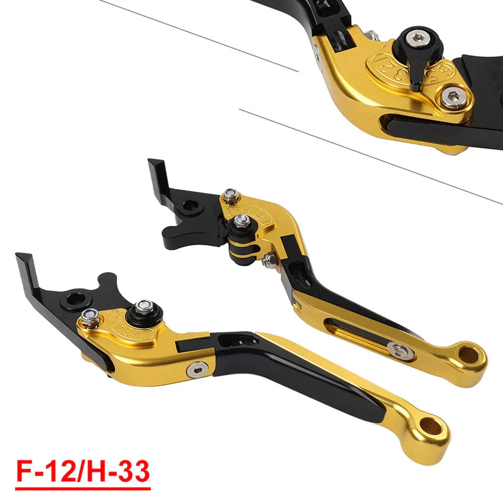 CNC Extendable Brake Clutch Levers for Honda VFR1200F (2010-2014) Gold