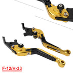CNC Extendable Brake Clutch Levers for Honda VFR1200F (2010-2014) Gold