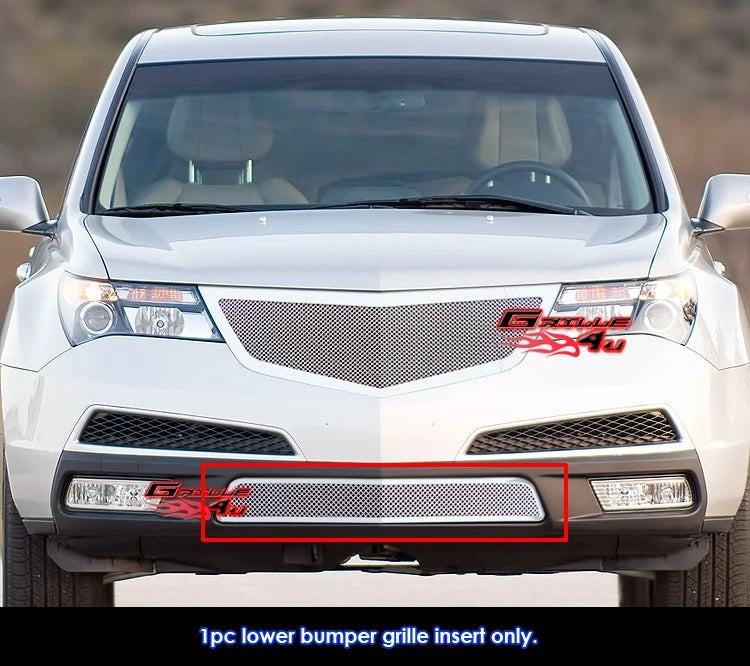 Stainless Chrome Mesh Grille Insert for Acura MDX (2010-2013)
