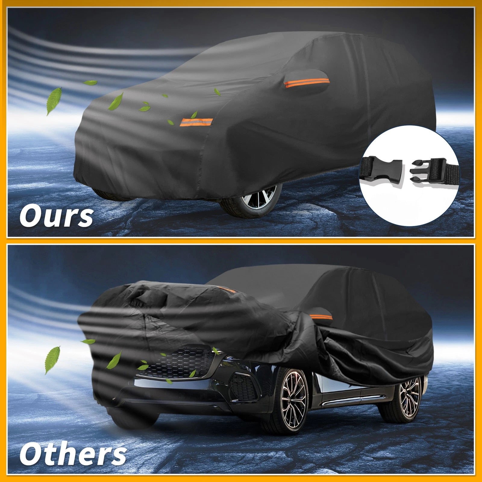 Car Cover Waterproof All Weather for Mazda CX-70 (190T-PU)