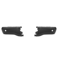 Steel Rear Bumper End Caps for Ford Ranger (2019–2023) w/ Parking Sensor Holes Black