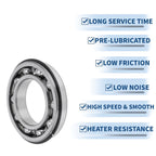 Deep Groove Ball Bearing 6216NR for Scooter Skateboard Wheel (80x140x26mm)