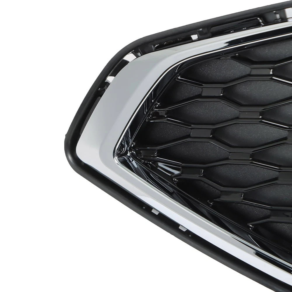 Front Upper Grille for Ford Fusion (2017-2018) Black Plastic Mesh
