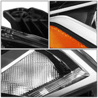Right Passenger Side Headlight Lamp for Nissan Sentra (2020–2022) Chrome Housing