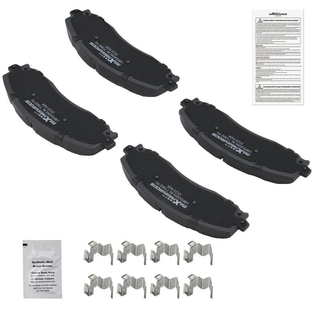 Set of 4 Rear Ceramic Brake Pads for Ford F-350 Super Duty (2013–2022)