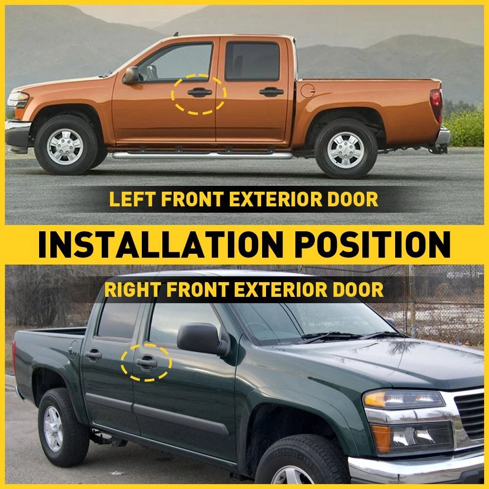 Pair Exterior Door Handle for Chevrolet Colorado (2004–2012) LH RH
