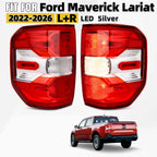 Set of 2 LED Tail Lights for Ford Maverick Lariat (2022–2026) W/bulb