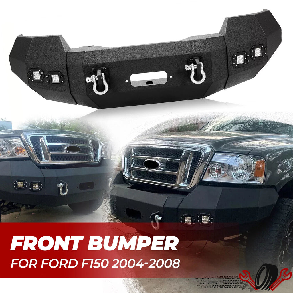 Front Bumper with LED Lights for Ford F150 (2004–2008)
