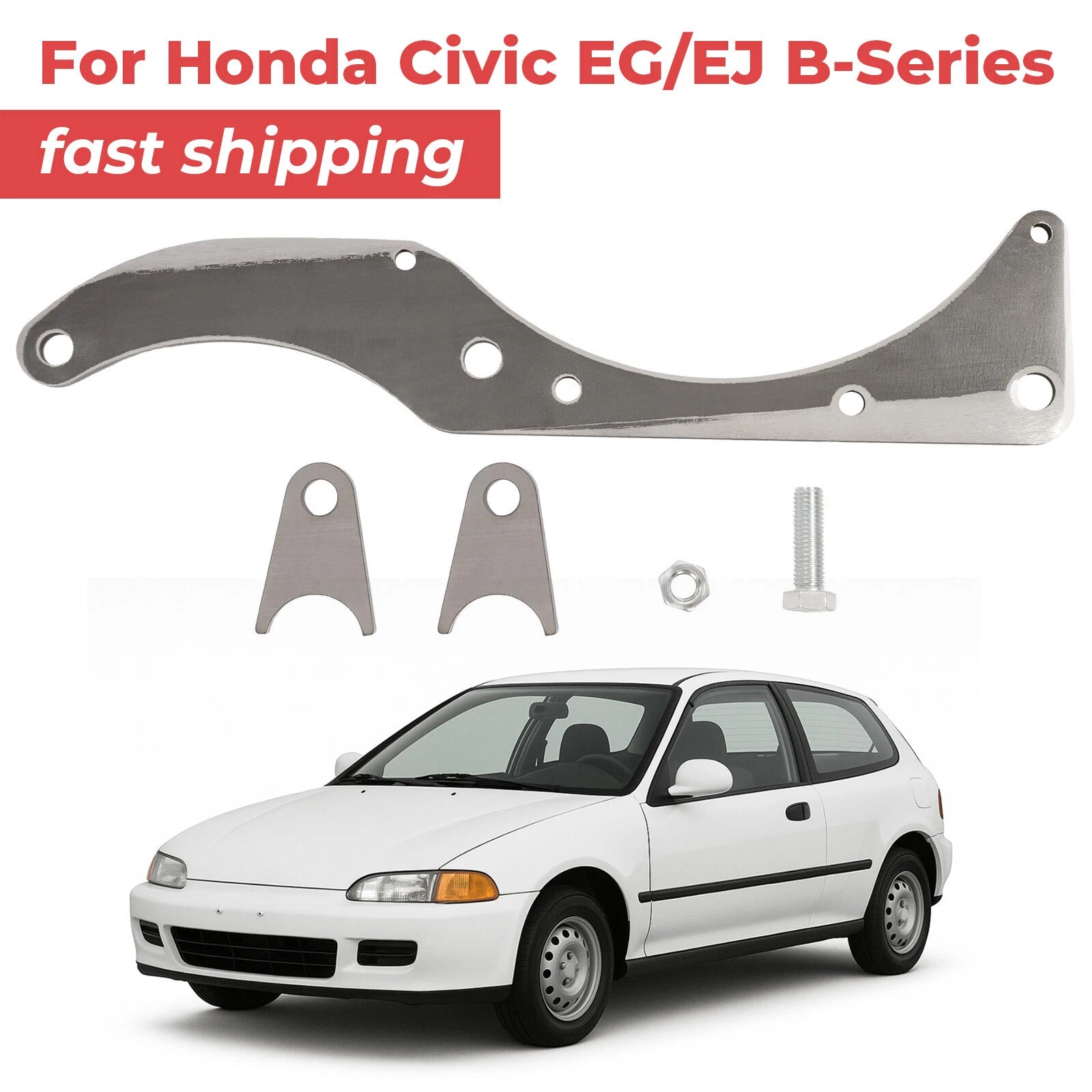 Transmission Mid Plate Mount Brace for Honda EG EJ B-Series (B16 B18)