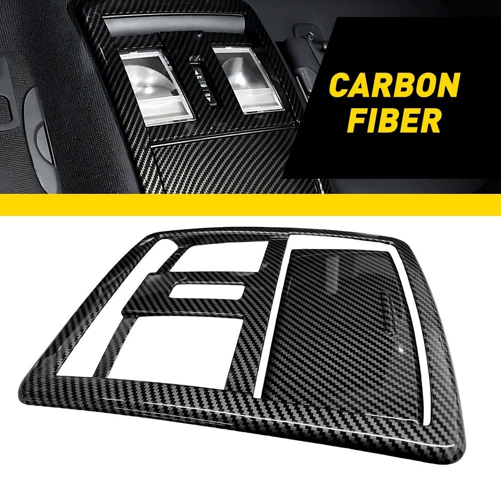 Reading Light Lamp Cover Bezel Trim for Dodge (2010–2019) PY Carbon Fiber