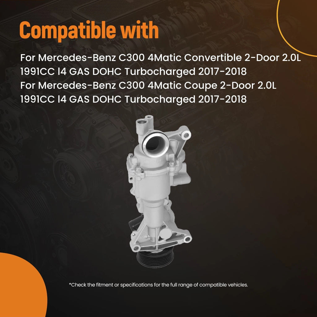 Engine Water Pump for Mercedes-Benz C300 (2015–2018) 2742000307 2742000900