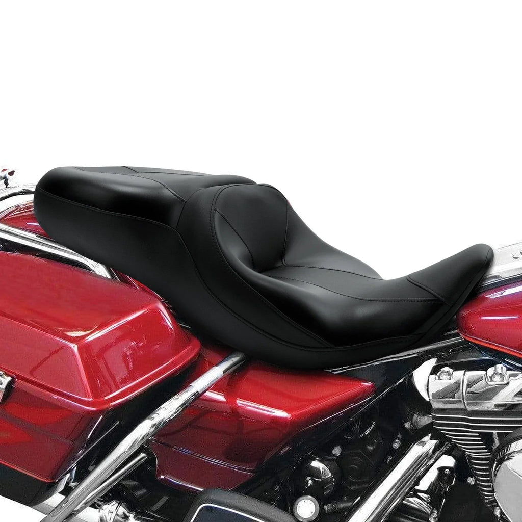Black Rider Driver & Passenger Seat for Harley Electra Glide FLHT (1997-2007)