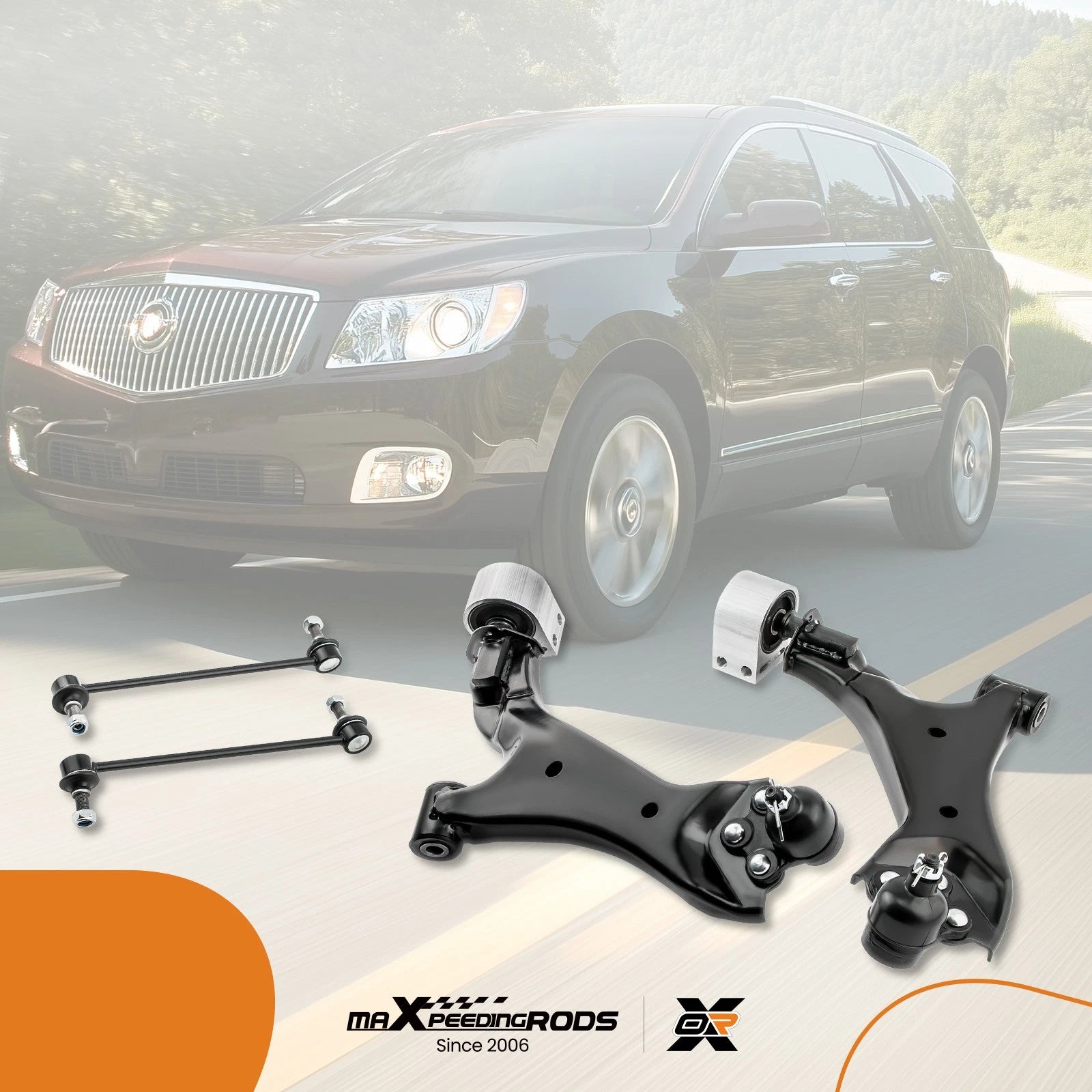 Set of 4 Front Lower Control Arms for Chevrolet Equinox (2010–2017)