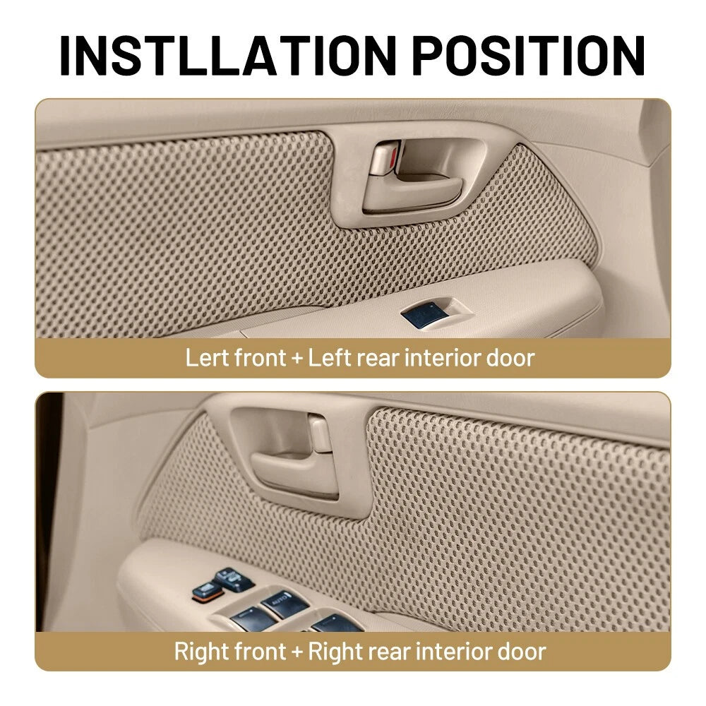 Inside Door Handles Beige Plastic for 2003–2008 Toyota Corolla Matrix