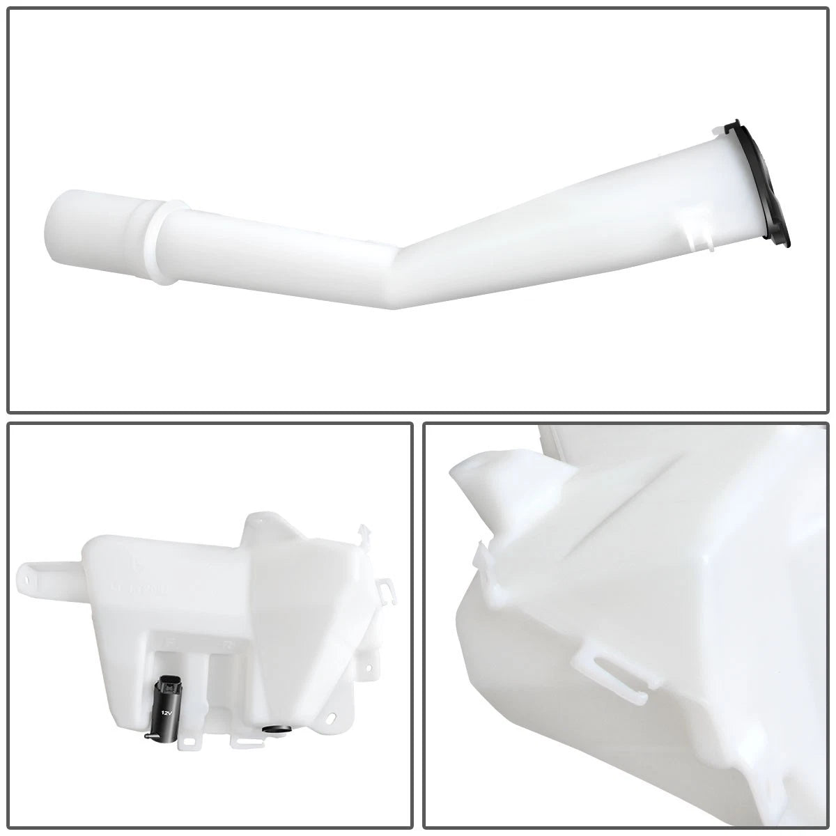 Windshield Washer Fluid Reservoir Tank Bottle w/Cap+Pump for Toyota Tundra (2000–2006)