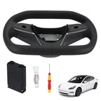 Heated Leather Steering Wheel for Tesla Model 3/Y (2017–2023)