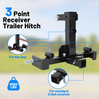 3 Point Hitch Attachment for Category 1 Tractor (2010–2023)