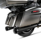 4" Slip-On Megaphone Mufflers Exhaust Pipe for Harley Road Glide (2017–2025)