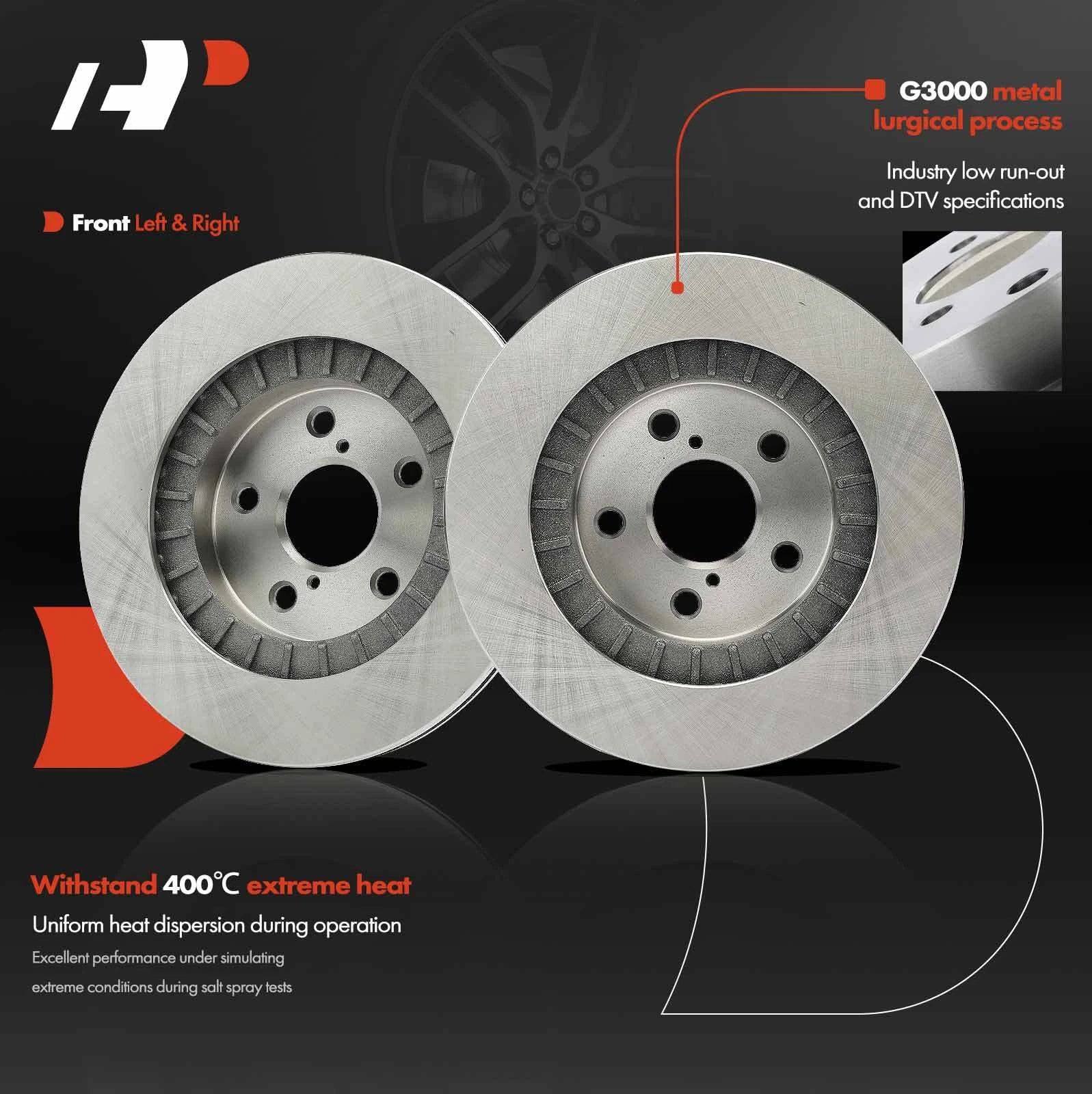 Disc Brake Rotors Front for Toyota RAV4 (1996-1999)