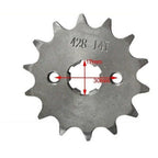 14T 17mm 428 Chain Front Sprocket for Pit Trail Quad Dirt Bike ATV