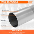 2" OD Mild Steel 45 Degree Slip Fit Exhaust Bend Pipe for Custom Applications