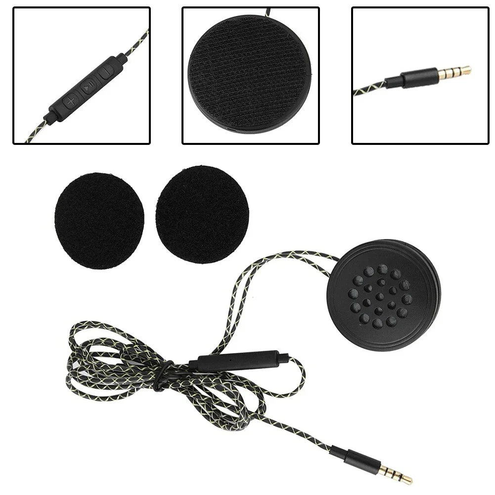Helmet Headset for Motorcycle Headphone Speakers Plug and Play TPE 35g