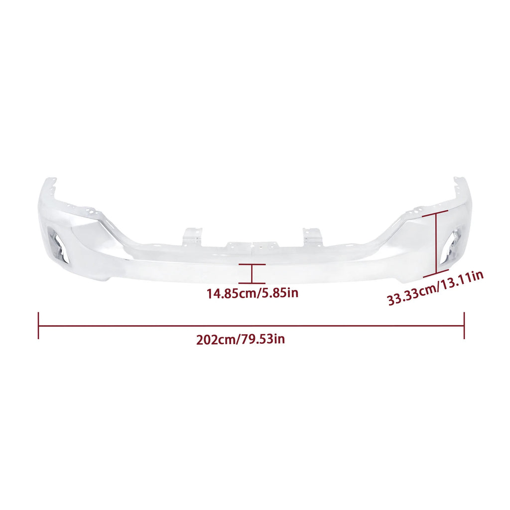 Steel Chrome Front Bumper Face Bar for Chevrolet Silverado 1500 (2016–2018)