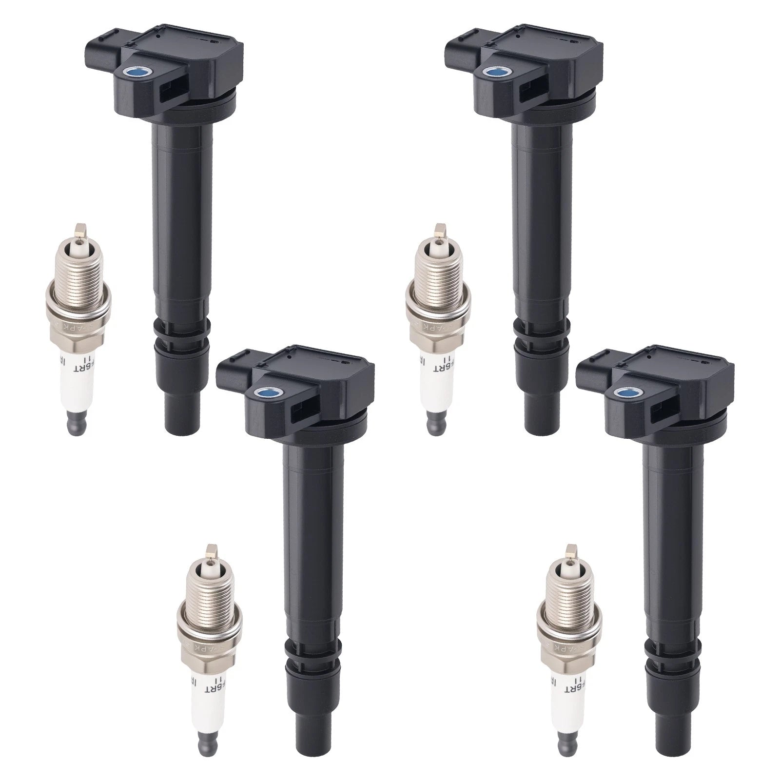 Set of 4 Ignition Coils & Spark Plugs for Toyota Tacoma (2000–2004)