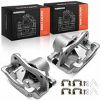 Pair Front Brake Calipers for Kia Niro (2017–2022) Hyundai Ioniq (2017–2022)