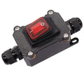 12V 20A Waterproof Rocker Switch IP65 with Red Light for Outdoor Use