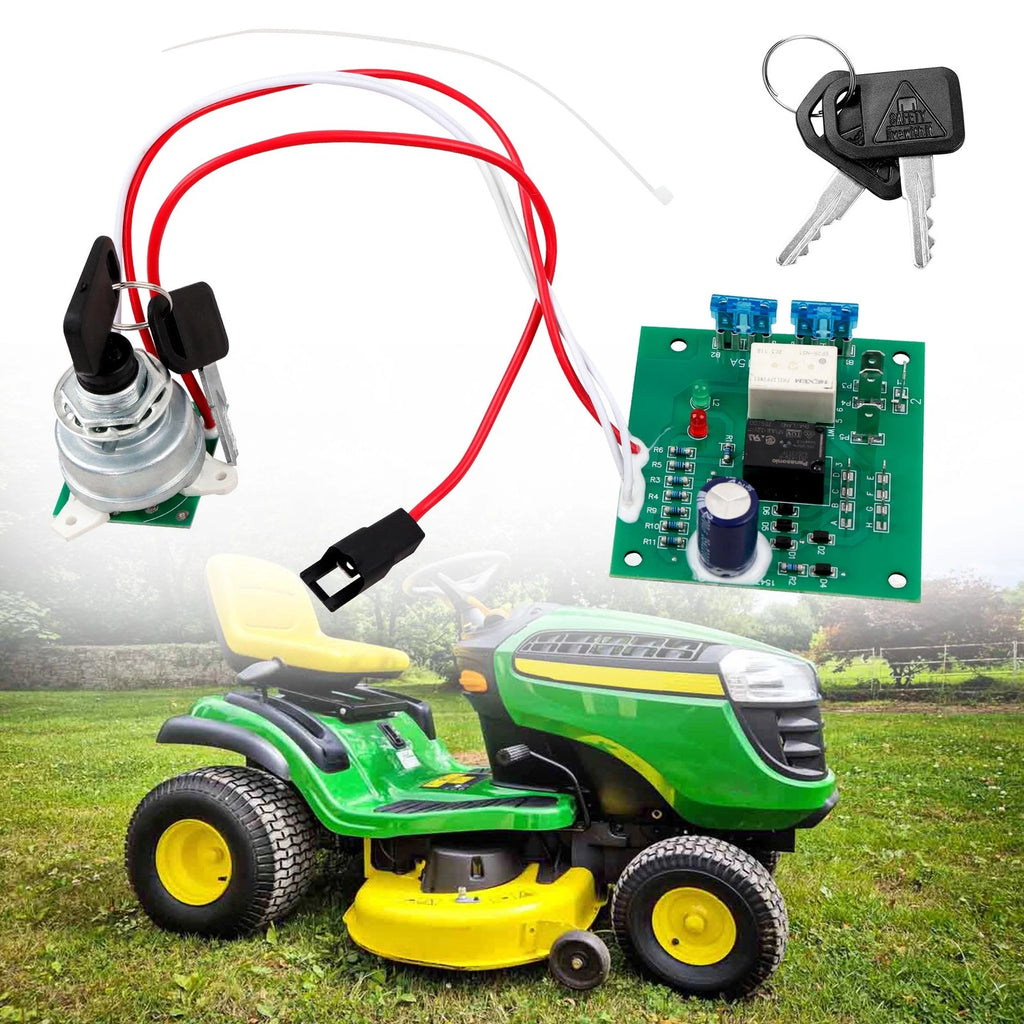 Ignition Switch Module w/ Keys for John Deere 415 425 445 455 (AM136681, AM120819)