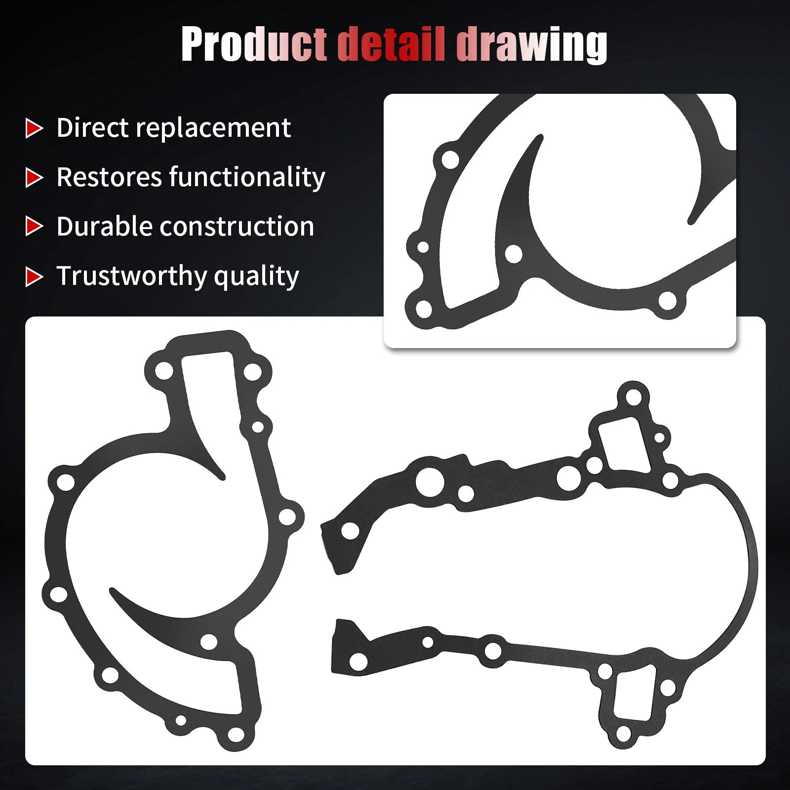 Timing Cover Gasket Kit for Chevrolet Camaro, Impala, Pontiac Bonneville (1995–2005)