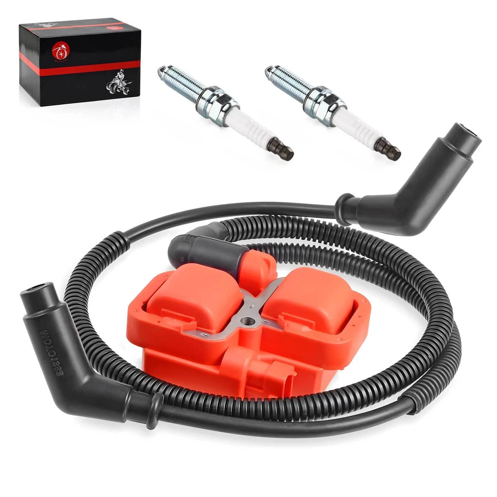 Ignition Coil & Spark Plug with Wire Cap for Can-Am Maverick 1000R (2013-2018)