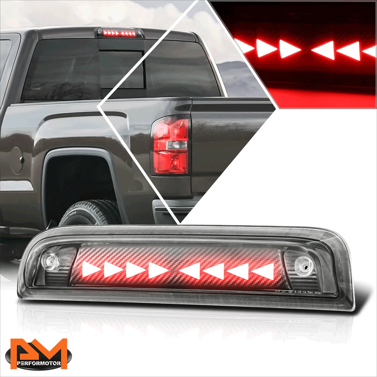 Sequential Triangle LED Third Brake Light for Silverado/Sierra (2014–2020)