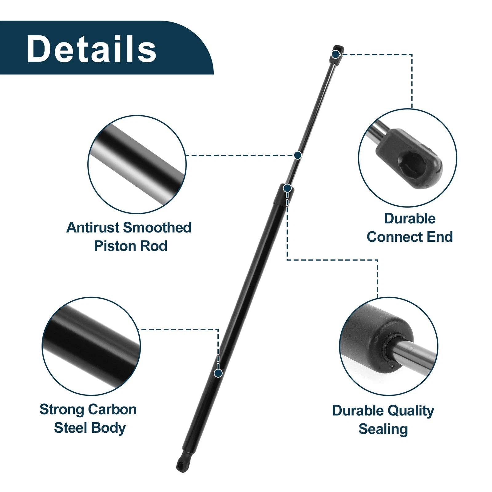 2X Rear Gate Lift Supports Struts for Chrysler Town & Country (2008–2016)