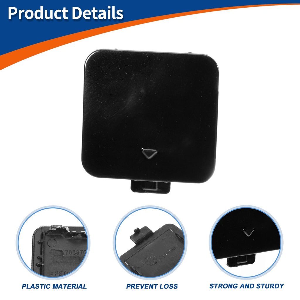 Tow Hook Cover for BMW 525i 530i 550i (2001–2010) No. 51117111787 Black