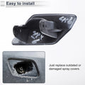 Front Right Side Bumper Headlight Washer Nozzle Cover Cap for BMW 320i White