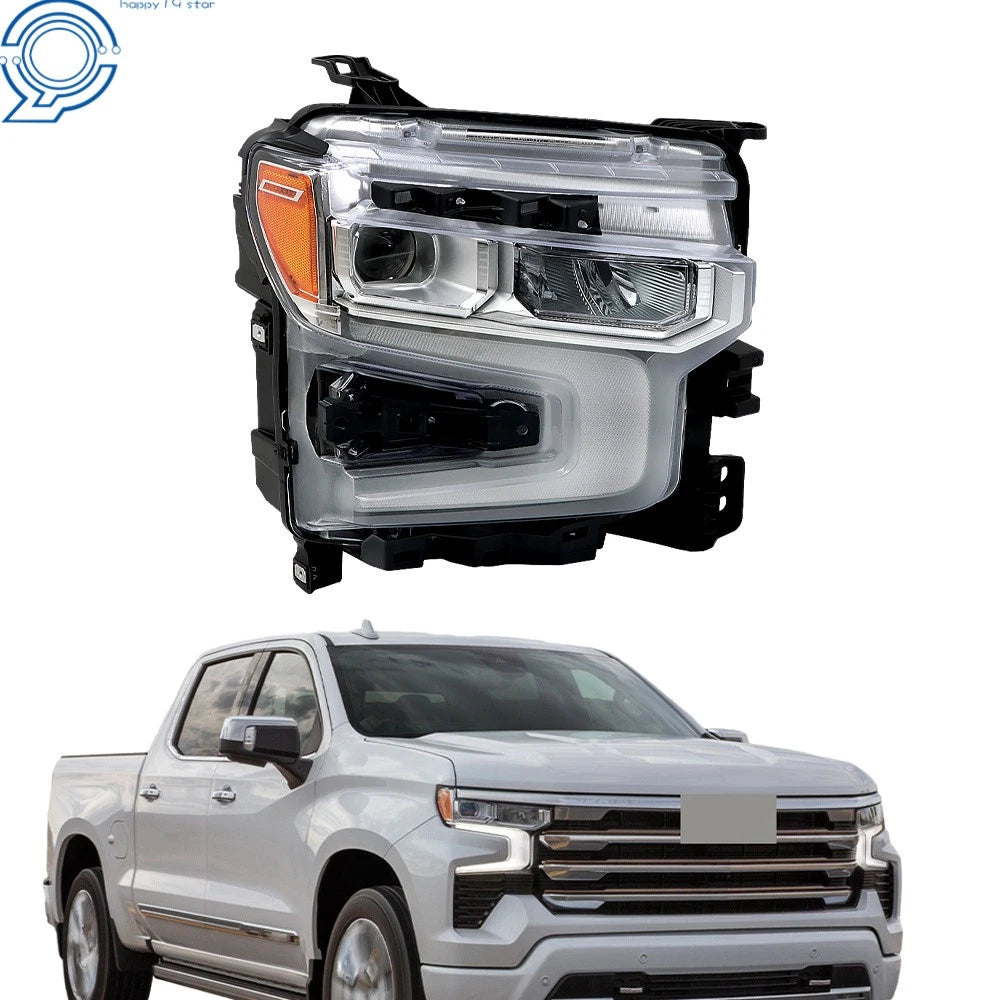 Headlight for Chevy Silverado 1500 LTZ (2022–2024) LED DRL Passenger Side