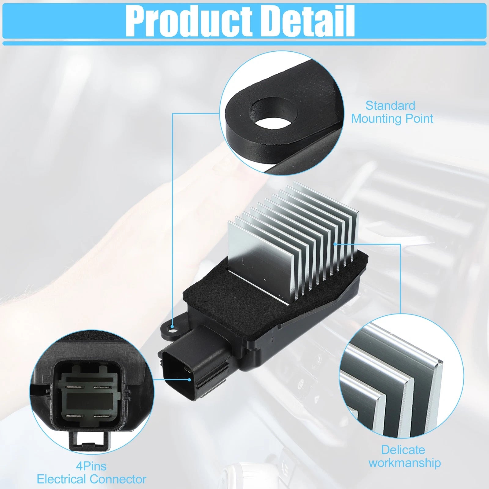 HVAC Heater Blower Motor Resistor for Ford F-150 (2004–2008) No. 4L3Z-19E624-AA