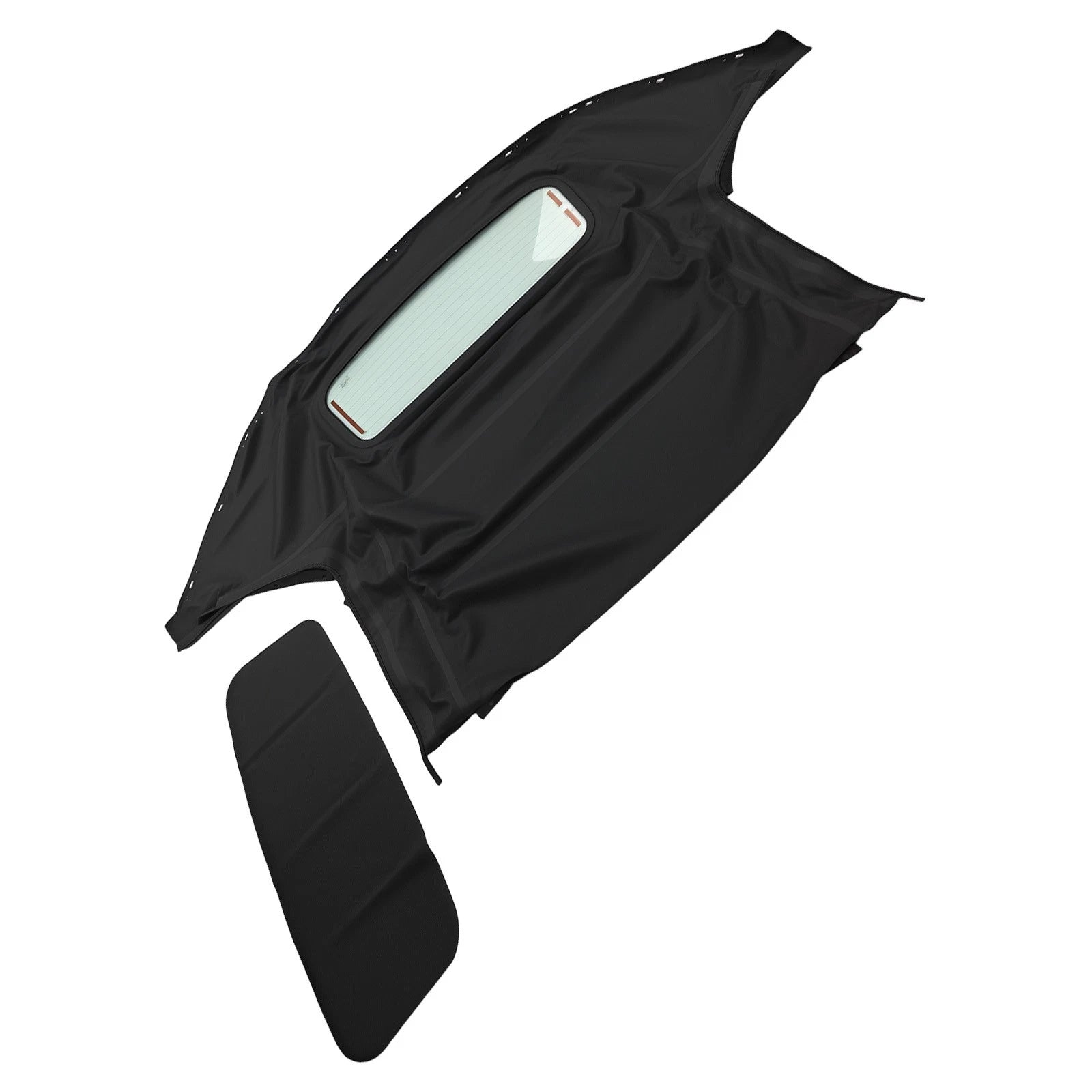 Black PVC Soft Top Convertible Cover for Mazda Miata (1990–2005)