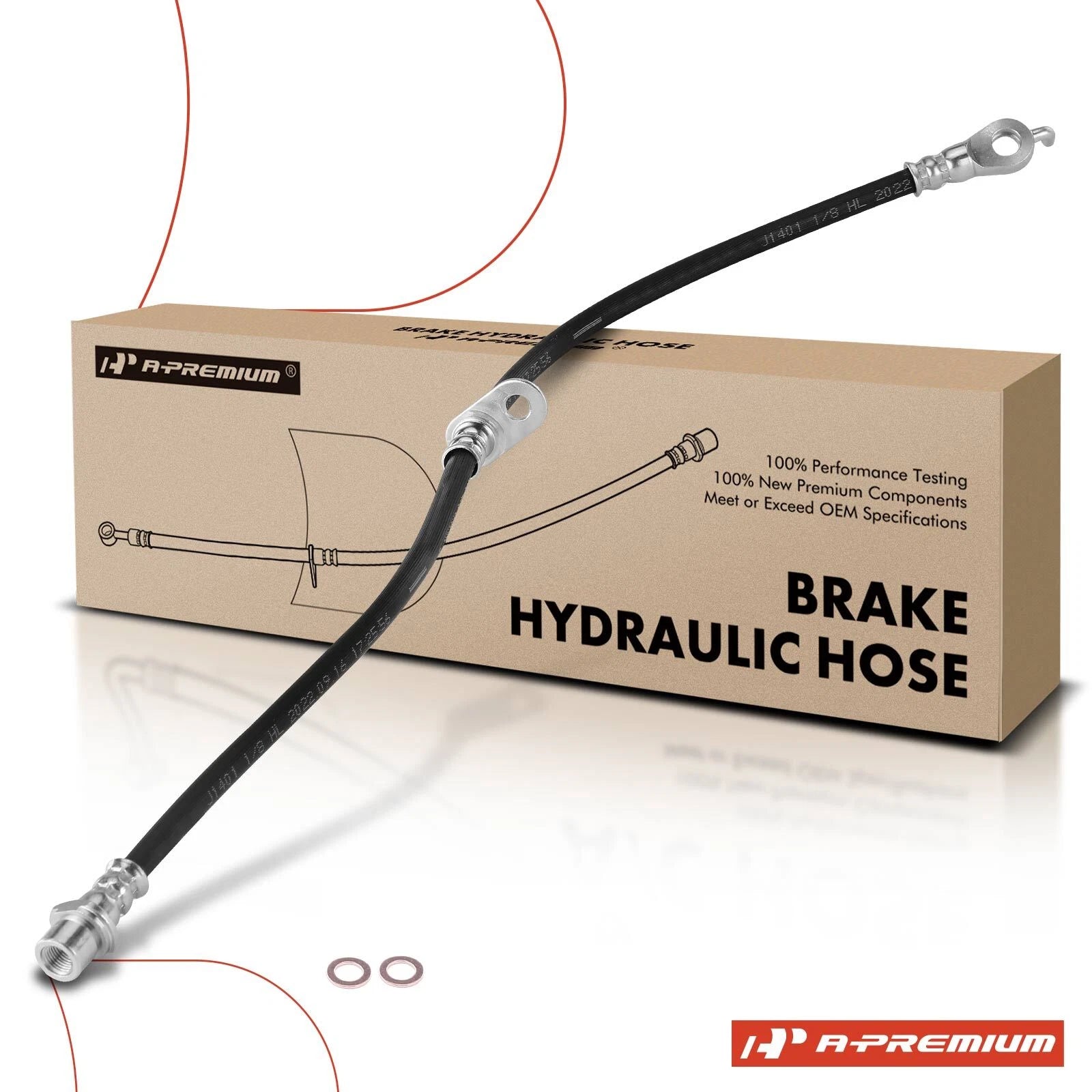 Front Left Brake Hydraulic Hose for Toyota Corolla & Prius (2003-2009)