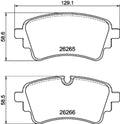 Set of 4 Rear Disc Brake Pads for Audi A6 Quattro, A7 Sportback (2012–2018)