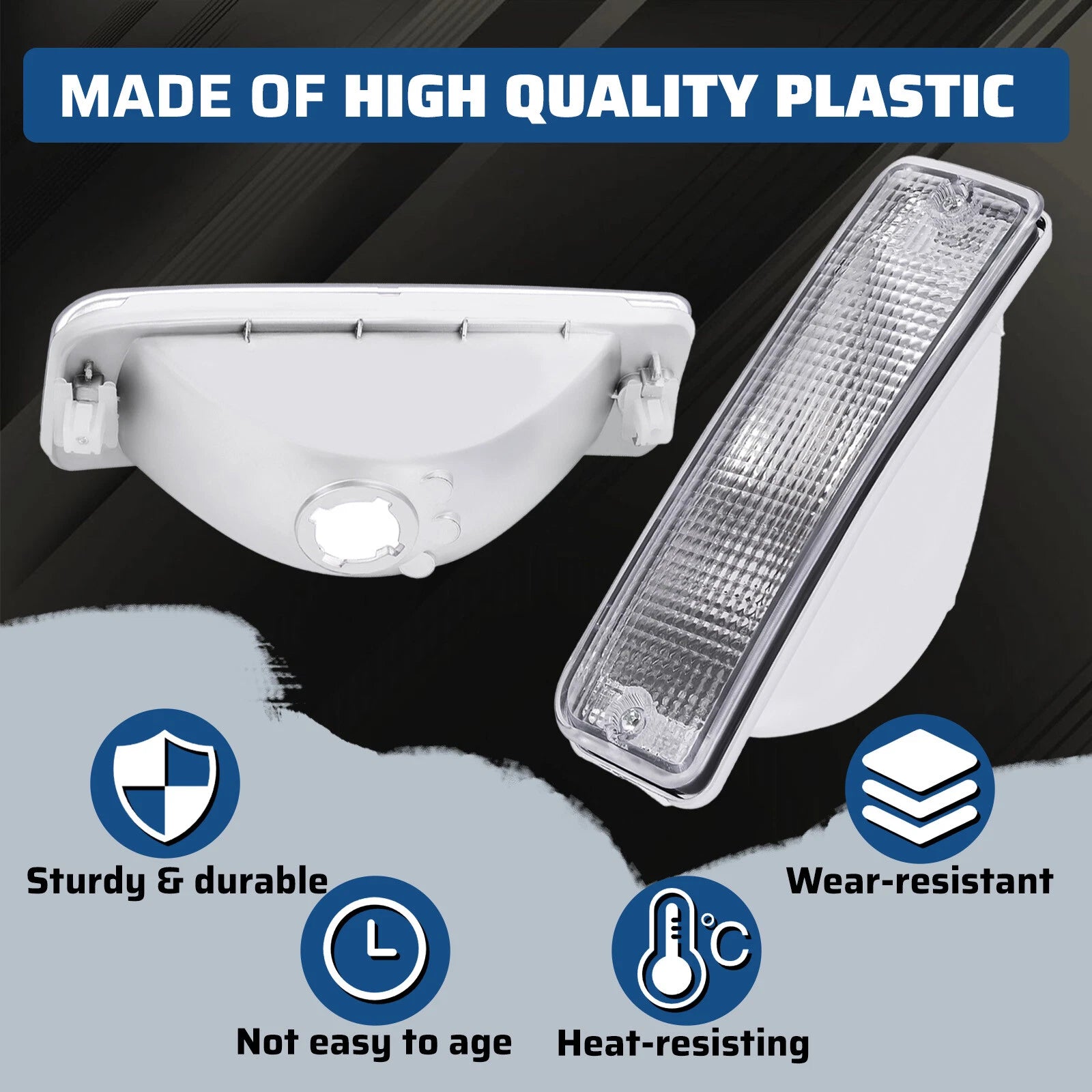 Clear Park Signal Bumper Lights for Toyota Pick-Up Truck 2WD (1992–1995)