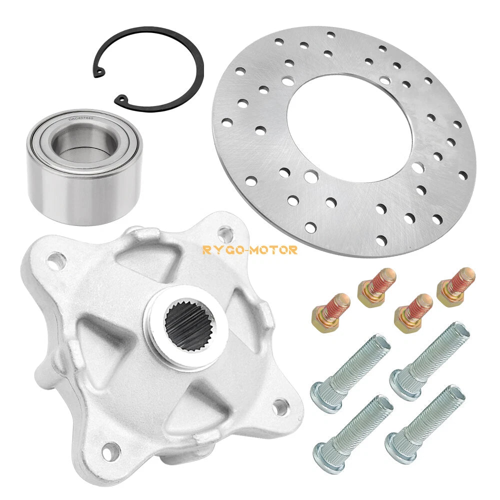 Rear Wheel Hub Bearing Brake Rotor Studs Kit for Polaris Ranger (2006–2021)